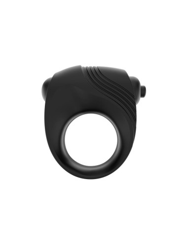 Romeri Anillo  Bala Vibradora Silicona Negro