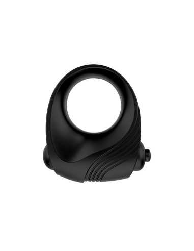 Romeri Anillo  Bala Vibradora Silicona Negro