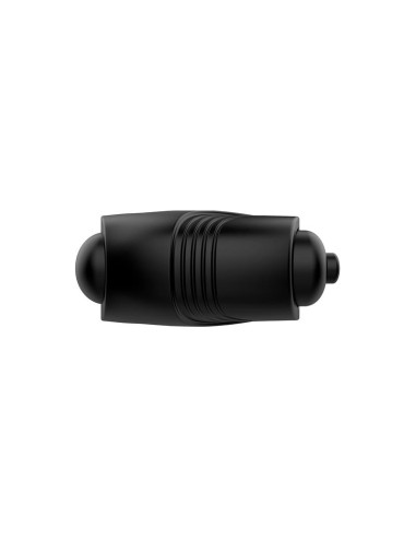 Romeri Anillo  Bala Vibradora Silicona Negro