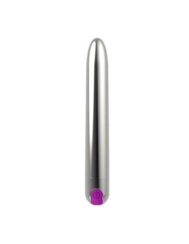 Renee Vibrador 10 Funciones 18,5 cm USB Plata