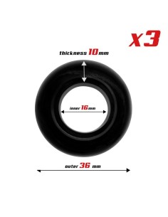 Set 3 Anillos para el Pene 3 Colores 1.6 cm 2