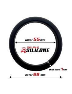 Anillo para el Pene Silicona Sólida 5.5 cm Negro 2