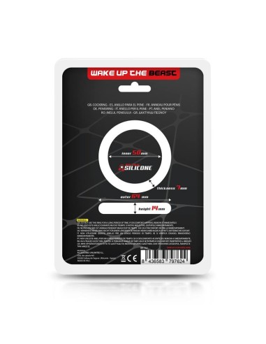Anillo para el Pene Silicona Sólida 5 cm Negro