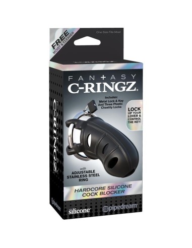 Fantasy C-Ringz Jaula de Silicona Hardcore para el Pene Color Negro