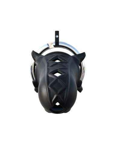 Fantasy C-Ringz Jaula de Bloqueo extremo de Silicona Color Negro