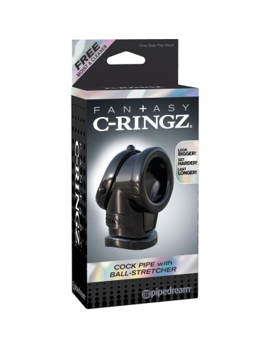 Fantasy C-Ringz Anillo con Ball-Strecher Color Negro