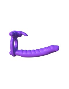 Fantasy C-Ringz Anillo de Silicona de Doble Penetración Rabbit Púrpura