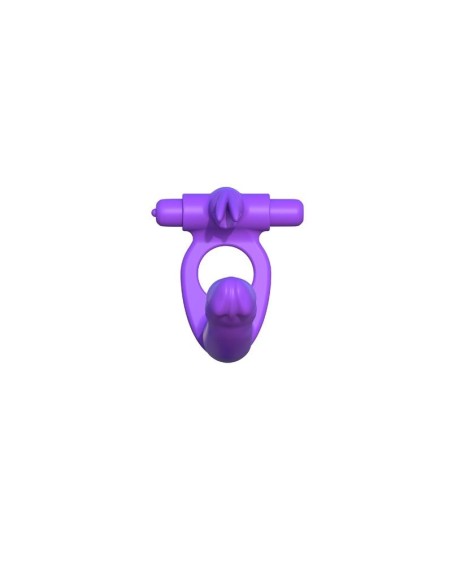 Fantasy C-Ringz Anillo de Silicona de Doble Penetración Rabbit Púrpura