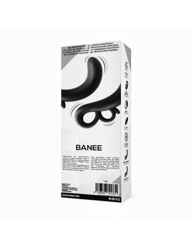 Banee Estimulador Prostático de Fácil Extracción Silicona Negro