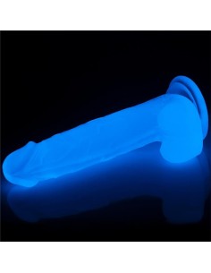 Dildo Lumino 7.5 Luz Azul 2