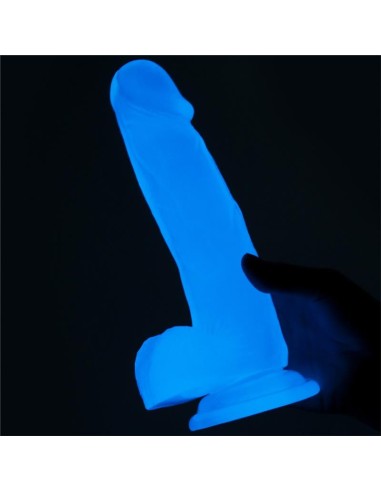 Dildo Lumino 7.5 Luz Azul
