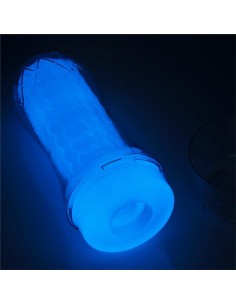 Masturbador Masculino Lumino Luz Azul 2