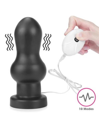 Plug Anal con Vibración King Sized 7 Negro