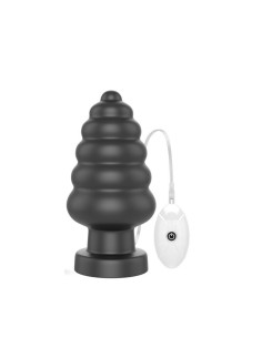 Plug Anal con Vibración King Sized 7 Negro
