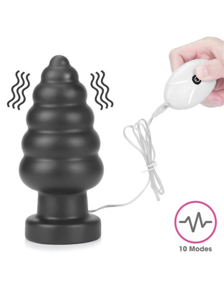 Plug Anal con Vibración King Sized 7 Negro