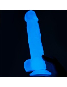 Dildo 8.5 Lumino Luz Azul 2