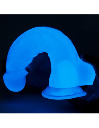 Dildo 8.5 Lumino Luz Azul