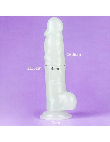 Dildo 8.5 Lumino Luz Azul