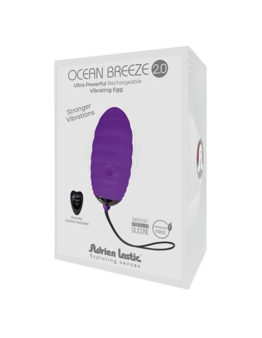 Huevo Vibrador con Control Remoto Ocean Breeze 2.0 Púrpura
