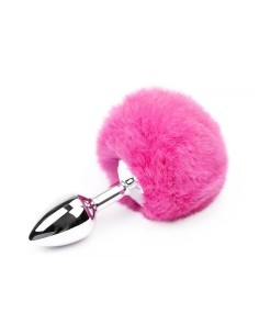 Plug Anal con Pompón Rosa Talla S