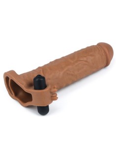 Funda para el Pene Pleasure X-Tender Marron Add 2 2