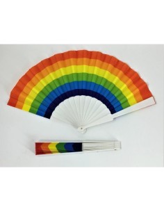 Abanico Plástico Bandera LGBT