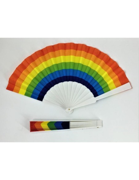 Abanico Plástico Bandera LGBT