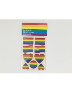 Hoja Tatuajes Temporales Bandera LGBT