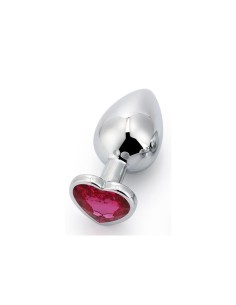Plug Anal con Joya de Corazón Rose Coral Talla M 2