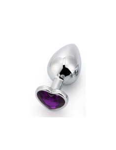 Plug Anal con Joya de Corazón Purple Lavender Talla S 2