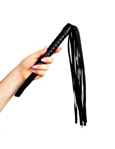 Látigo de Cuero 45 cm Negro