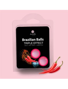 Set 2 Brazilian Balls Triple Efecto (Calor, Frio y Vibración)