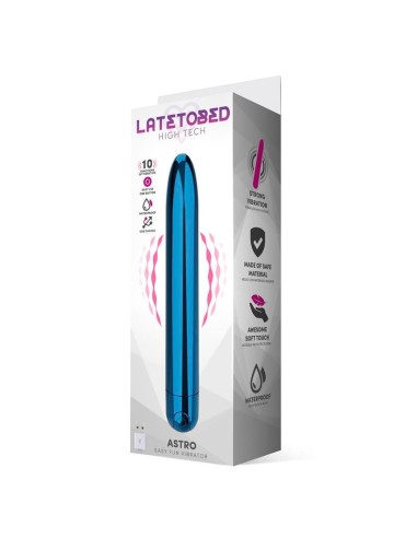 Astro Vibrador 10 Funciones 18.5 cm USB Azul
