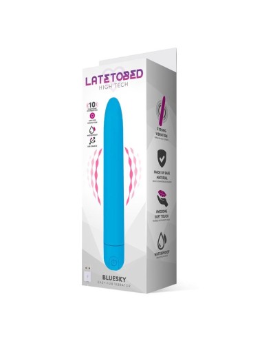Bluesky Vibrador 10 Funciones 18,5 cm USB Azul Mate
