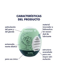 Set 3 Huevos Masturbadores Modelo Riffle 2