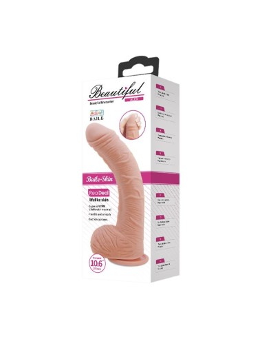 Alex Dildo con Testículos Punto G con Ventosa Natural