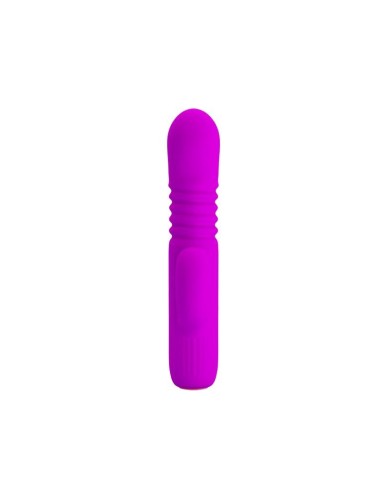 Leopold Vibrador con Función de Movimiento USB Silicona