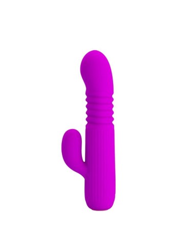 Leopold Vibrador con Función de Movimiento USB Silicona