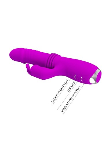 Dorothy Vibrador con Función Up and Down USB Púrpura