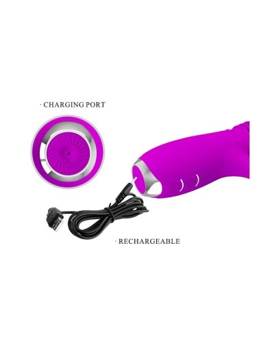 Dorothy Vibrador con Función Up and Down USB Púrpura