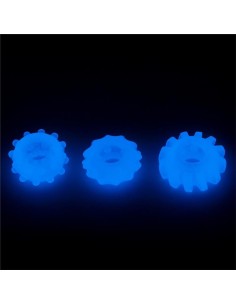 Lumino Play Set 3 Anillos para el Pene Luz Azul 2