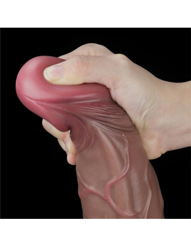 Dildo Realista Doble Capa Silicona Platinum 11.5