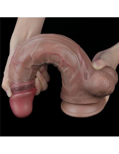 Dildo Realista Doble Capa Silicona Platinum 11.5