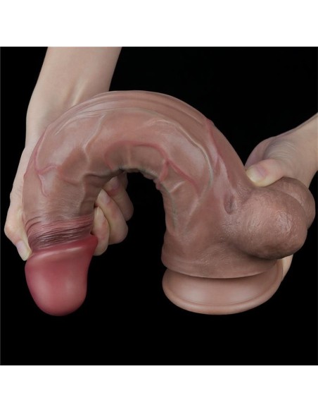 Dildo Realista Doble Capa Silicona Platinum 11.5