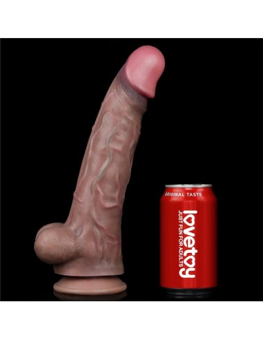 Dildo Realista Doble Capa Silicona Platinum 11.5