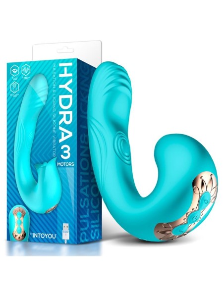 Hydra Vibrador con Pulsación y Lengua Estimuladora de Clítoris 3 Motores USB