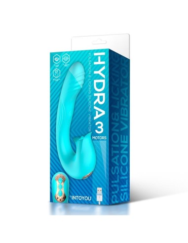 Hydra Vibrador con Pulsación y Lengua Estimuladora de Clítoris 3 Motores USB