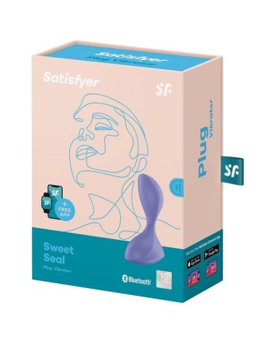 Sweet Seal Plug Anal con Vibración y APP Negro