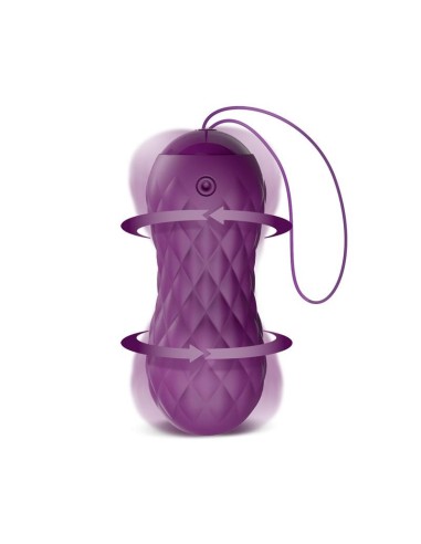 Nima Huevo Vibrador con Movimiento Wave Control Remoto USB Silicona Púrpura