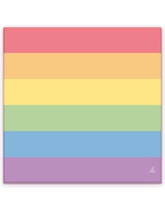 Set 20 Servilletas con Colores Bandera LGBT